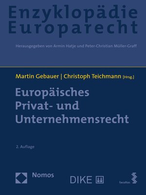 cover image of Europäisches Privat- und Unternehmensrecht